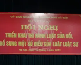 Sở Tư pháp tổ chức Hội nghị triển khai thi hành Luật sửa đổi, bổ sung một số điều của Luật Luật sư