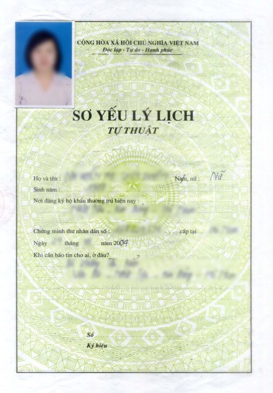 Lý lịch tự thuật Lý lịch tự thuật