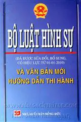 Văn bản quy phạm pháp luật về Bộ luật hình sự