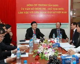 Chủ tịch nước làm việc với Liên đoàn luật sư Việt Nam