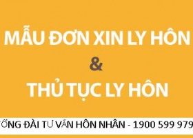 Văn phòng luật sư cung cấp phom mẫu đơn thuận tình ly hôn