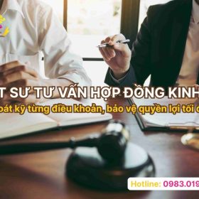 Luật sư tư vấn hợp đồng kinh tế giúp soát kỹ từng điều khoản, bảo vệ quyền lợi tối đa