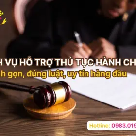 Dịch vụ hỗ trợ thủ tục hành chính nhanh gọn, đúng luật, uy tín hàng đầu