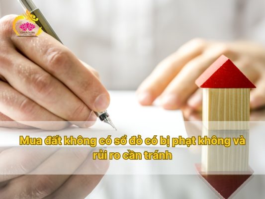 Mua đất không có sổ đỏ có bị phạt không và rủi ro cần tránh