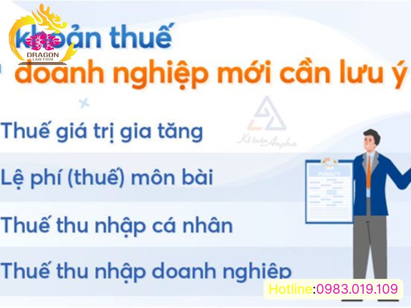 thuế và nghĩa vụ tài chính của doanh nghiệp mới thành lập