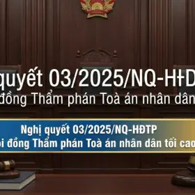 Nghị quyết 03/2025/NQ-HĐTP của Hội đồng Thẩm phán Toà án nhân dân tối cao