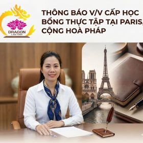 Thông báo v/v cấp học bổng thực tập tại Paris, Cộng hoà Pháp