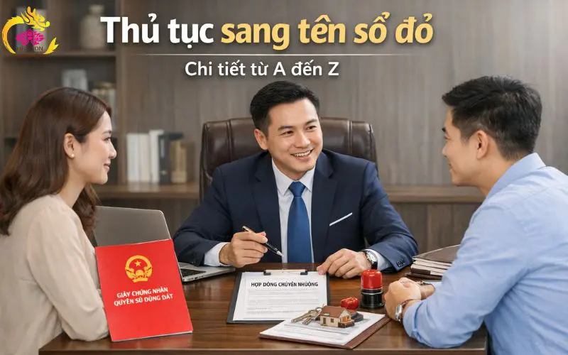 Thủ tục sang tên sổ đỏ chi tiết từ A đến Z: Hồ sơ, chi phí, thời gian và lưu ý cần biết