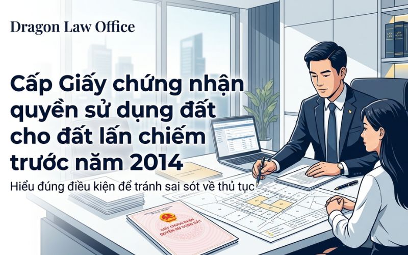 Cấp sổ đỏ lần đầu cho đất lấn chiếm trước 2014 cần điều kiện gì? Cấp sổ đỏ lần đầu cho đất lấn chiếm trước 2014