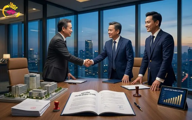 Mẫu và lưu ý pháp lý của hợp đồng chuyển nhượng cổ phần