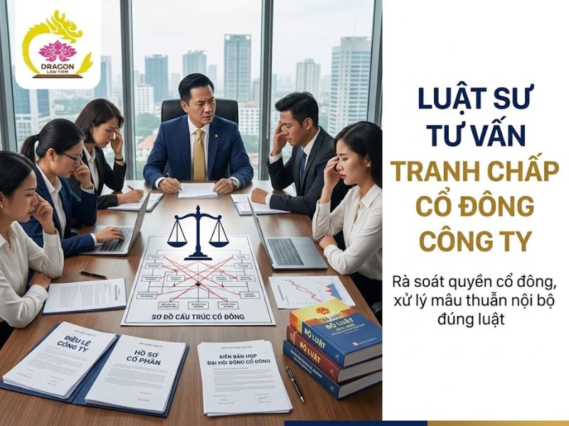 Luật sư tư vấn tranh chấp cổ đông công ty uy tín Luật sư tư vấn tranh chấp cổ đông công ty