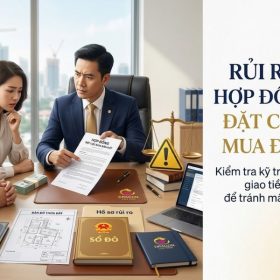 Rủi ro hợp đồng đặt cọc mua đất cần biết trước khi ký