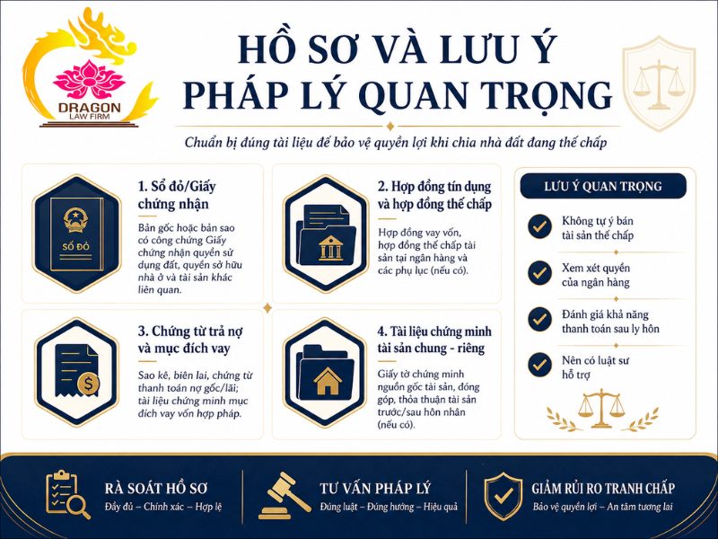 Nguyên tắc chia nhà đất đang thế chấp khi ly hôn chia nhà đất đang thế chấp khi ly hôn