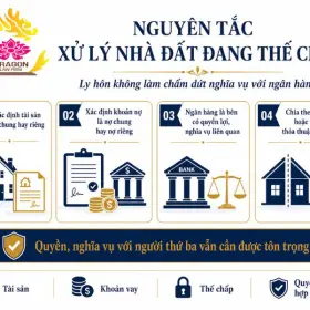 Nguyên tắc chia nhà đất đang thế chấp khi ly hôn