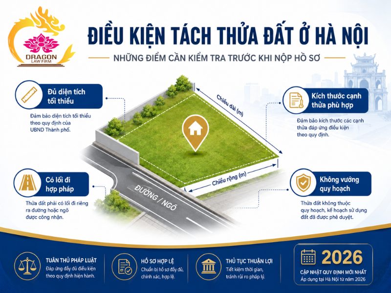 Hạn mức tách thửa đất ở Hà Nội 2026 là bao nhiêu m2? Hạn mức tách thửa đất ở Hà Nội 2026 là bao nhiêu m2?