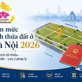 Hạn mức tách thửa đất ở Hà Nội 2026 là bao nhiêu m2?