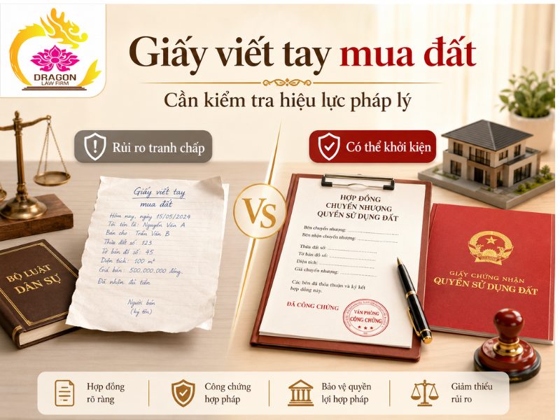 Mua đất giấy viết tay có kiện được không? Cách xử lý khi phát sinh tranh chấp Mua đất giấy viết tay có kiện được không? Cách xử lý khi phát sinh tranh chấp