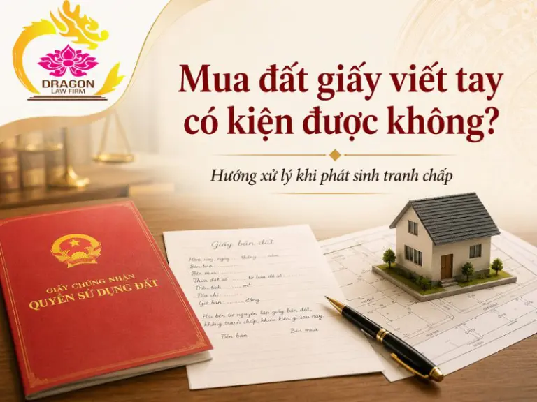 Mua đất giấy viết tay có kiện được không? Cách xử lý khi phát sinh tranh chấp