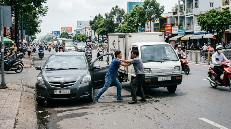 Danh tính và nguyên nhân vụ tài xế đánh nhau trên đường Phạm Văn Đồng