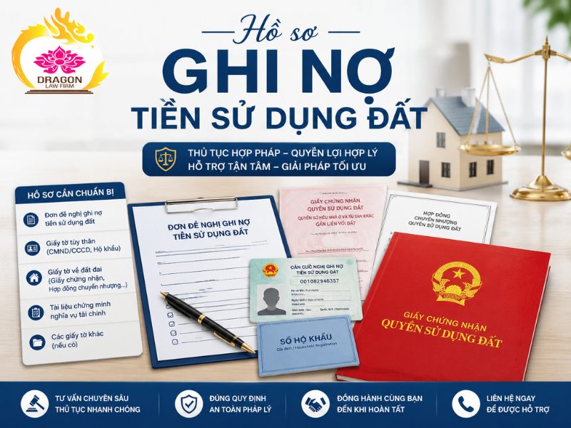 Hồ sơ, điều kiện của thủ tục ghi nợ tiền sử dụng đất