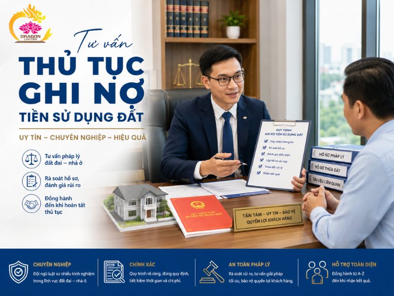 Hồ sơ, điều kiện của thủ tục ghi nợ tiền sử dụng đất