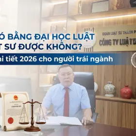 Không có bằng đại học luật làm luật sư được không?