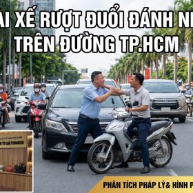 Toàn cảnh 2 tài xế rượt đuổi đánh nhau trên đường ở TP.HCM