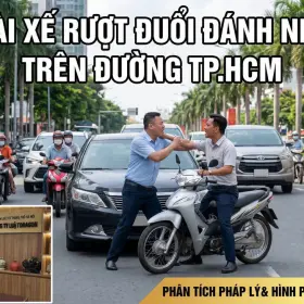 Toàn cảnh 2 tài xế rượt đuổi đánh nhau trên đường ở TP.HCM