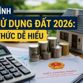 Cách tính tiền sử dụng đất 2026 chi tiết kèm ví dụ
