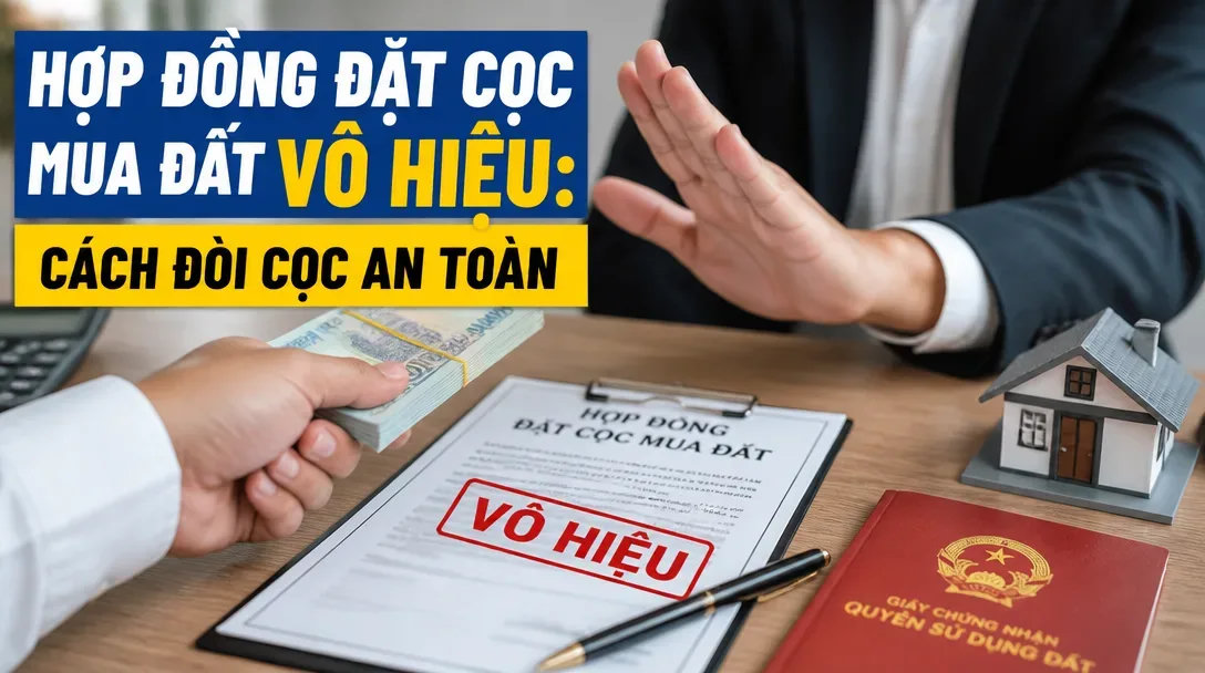 Hợp đồng đặt cọc mua đất vô hiệu: Cách đòi cọc an toàn Hợp đồng đặt cọc mua đất vô hiệu: Cách đòi cọc an toàn