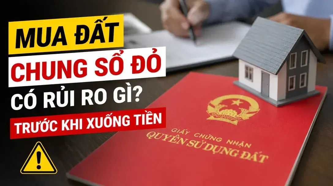 [GIẢI ĐÁP] Mua đất chung sổ đỏ có rủi ro gì?