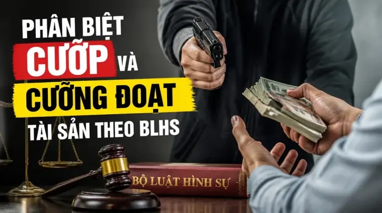 Phân biệt cướp và cưỡng đoạt tài sản theo Điều 168, 170 BLHS