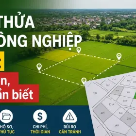 Điều kiện tách thửa đất nông nghiệp 2026 theo quy định mới