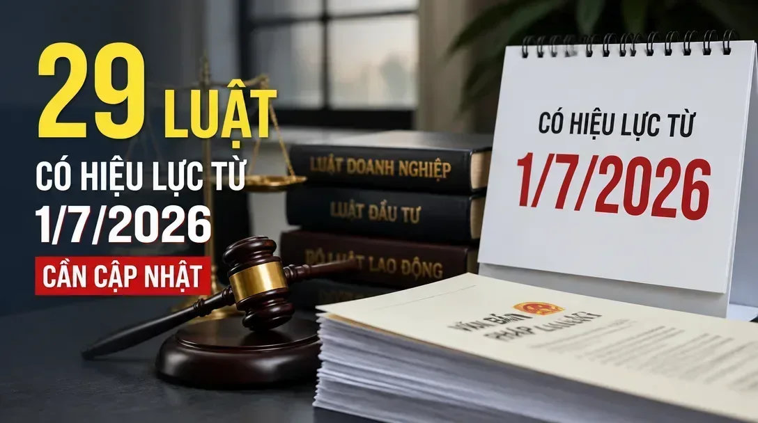 29 Luật có hiệu lực từ 1/7/2026 cần lưu ý 29 Luật có hiệu lực từ 1/7/2026 cần lưu ý