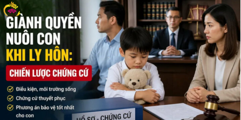 Giành quyền nuôi con khi ly hôn: Điều kiện và chứng cứ cần có