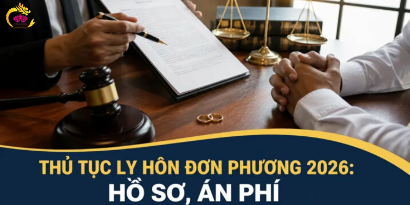 Thủ tục ly hôn đơn phương 2026: Hồ sơ và án phí